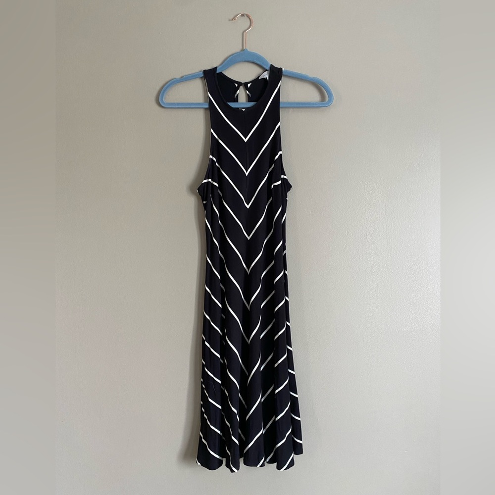 Black & White Striped Dress